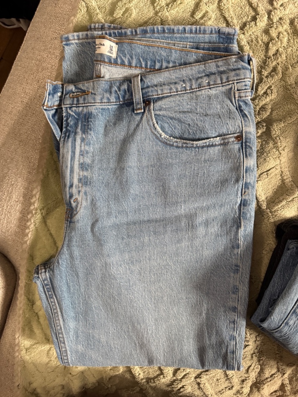 Abercrombie & Fitch Light Blue Straight Leg Jeans